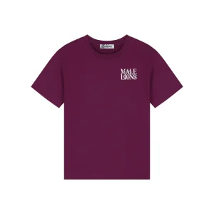 Malelions Women Lodge T-Shirt | Aubergine