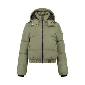 Malelions Women Signature Puffer Jacket | Army Green