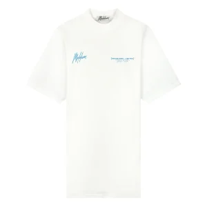 Malelions Women Limited T-Shirt Dress | White