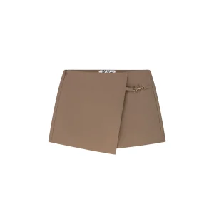 Malelions Women Gallery Skort | Dark Taupe