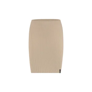 Malelions Women Ivy Rib Skirt | Taupe