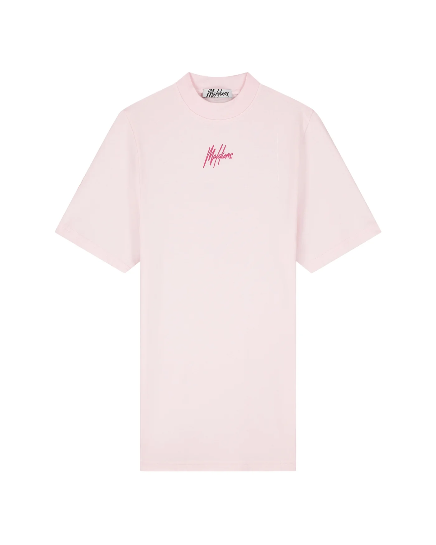 Malelions Women Firma T-Shirt Dress | Light Pink/Hot Pink - Afbeelding 2