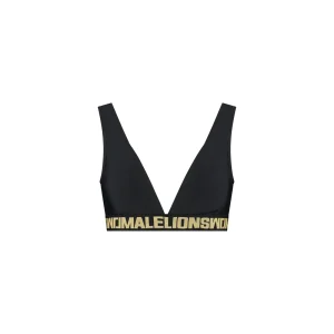 Malelions Women Venetian Bikini Top | Black