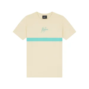 Malelions Junior Tube T-Shirt | Beige/Turquoise