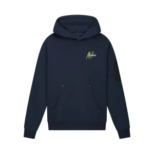 Malelions Junior Counter Hoodie | Navy/Bright Yellow