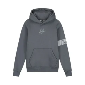 Malelions Junior Captain Hoodie | Dark Grey/Ice Blue