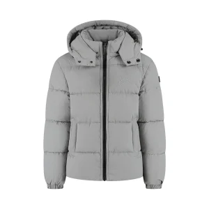 Malelions Junior Donn Puffer Jacket | Grey Plain