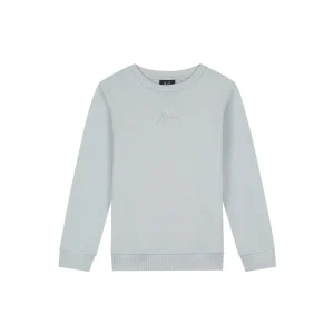 Malelions Junior Striped Signature Sweater | Ocean Grey