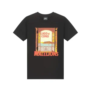 Malelions Junior Relaxed Lago Di Como T-Shirt | Black