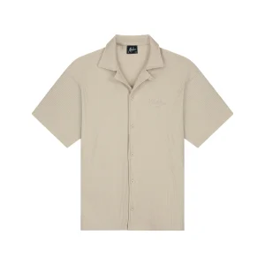 Malelions Junior Ribbed Script Shirt | Cream