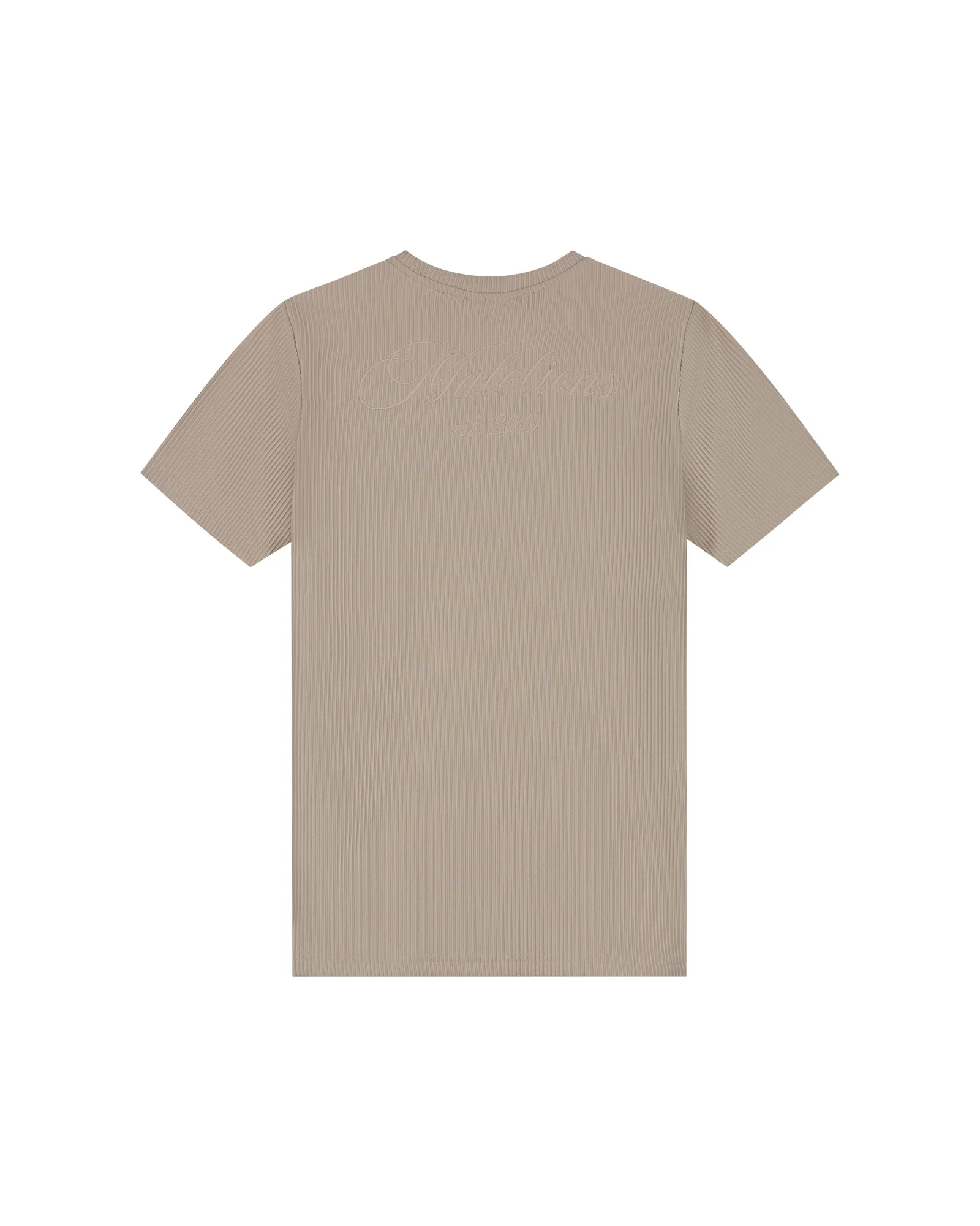 Malelions Junior Ribbed Script T-Shirt | Cream - Afbeelding 4