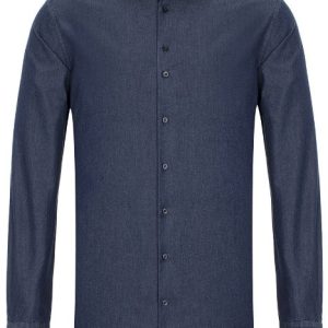 Sleeve7 Heren Overhemd Blauw Denim Extra Lange Mouwen Modern Fit
