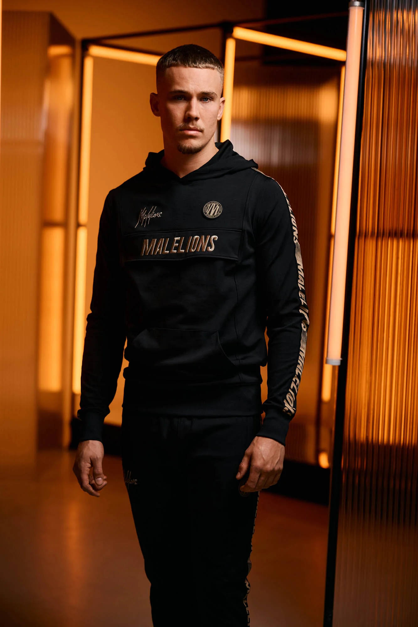 Malelions Sport Warming Up Tracksuit | Black/Gold - Afbeelding 3
