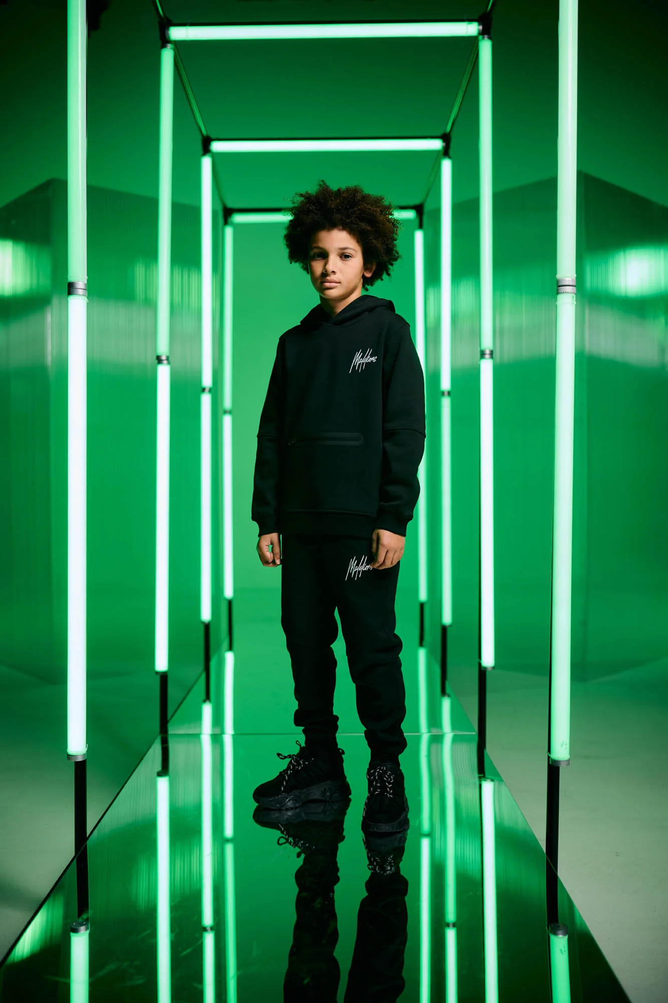 Malelions Junior Sport Counter Tracksuit | Black - Afbeelding 3