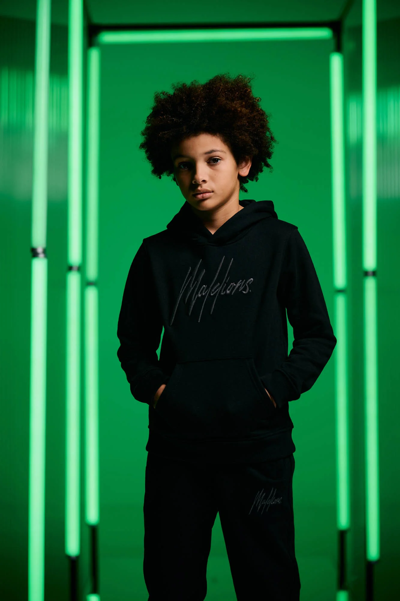 Malelions Junior Essentials Tracksuit | Black/Antra - Afbeelding 3