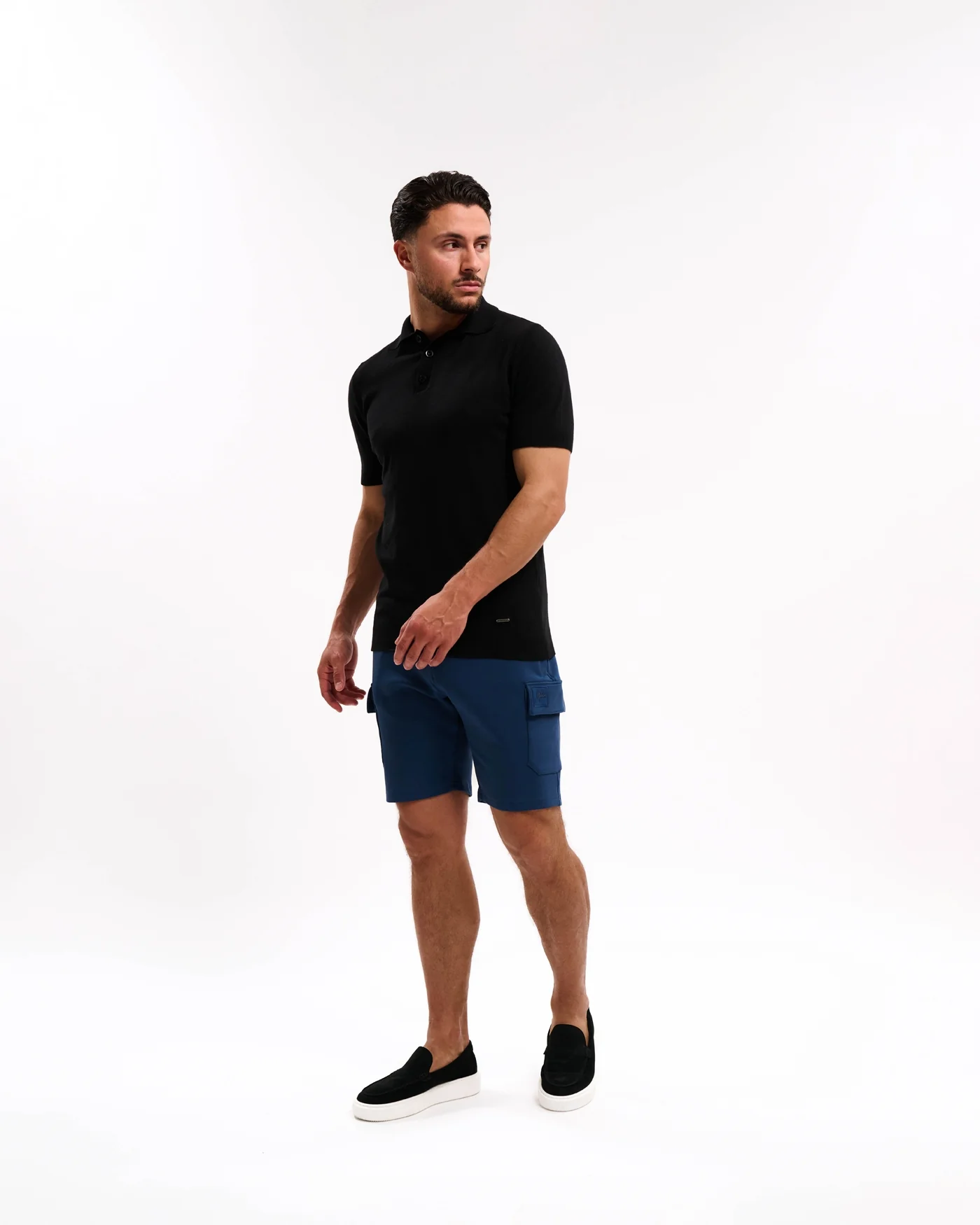 Malelions Men Signature Patch Cargo Shorts | Navy - Afbeelding 5