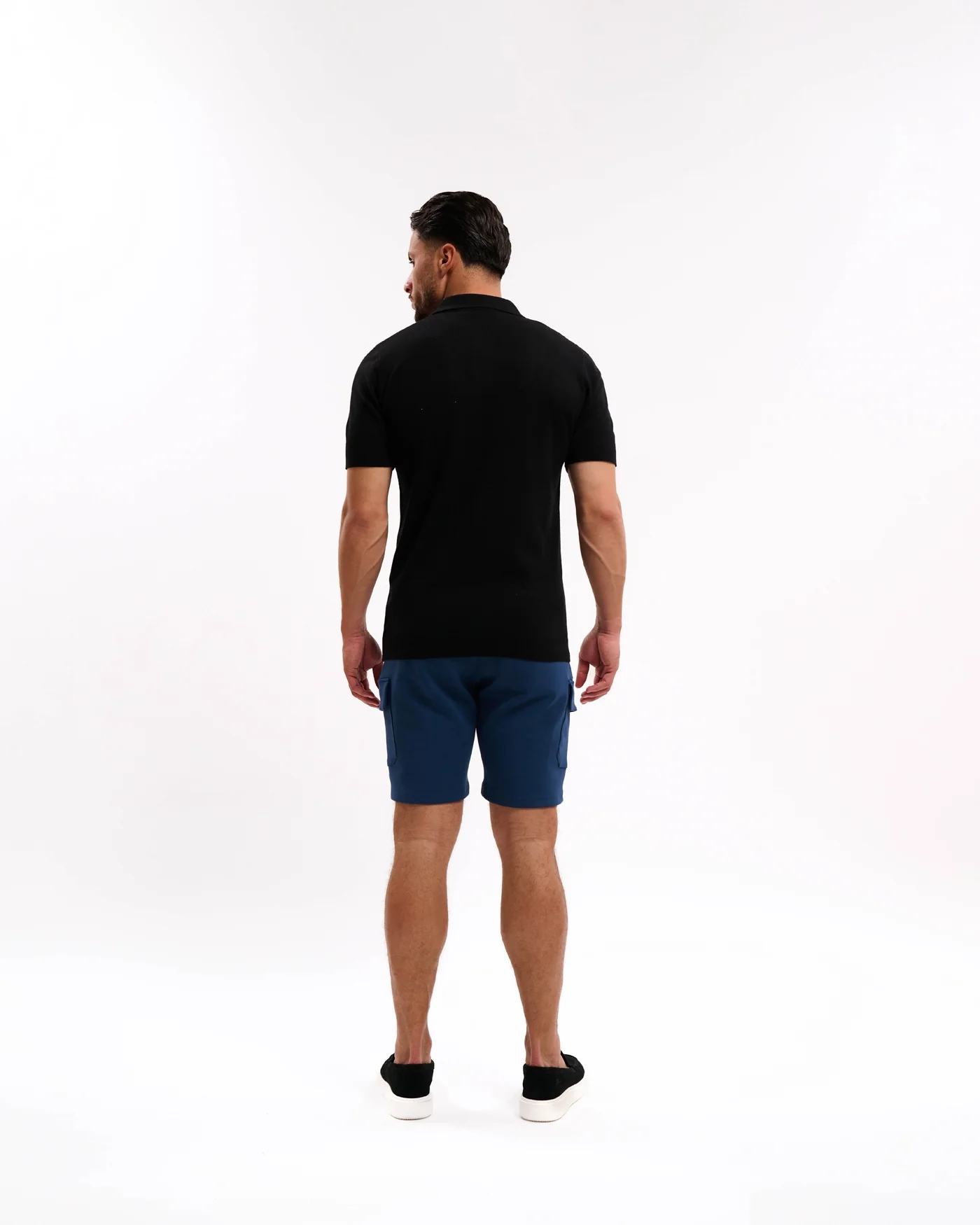 Malelions Men Signature Patch Cargo Shorts | Navy - Afbeelding 6