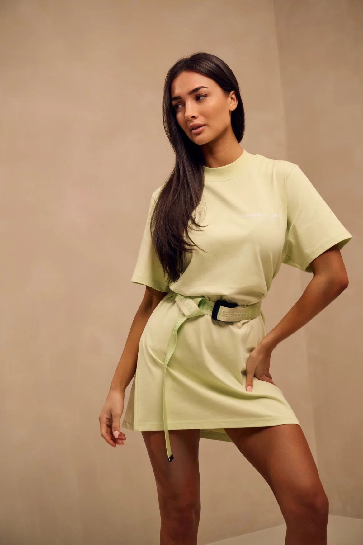 Malelions Women Limited T-Shirt Dress | Matcha - Afbeelding 3