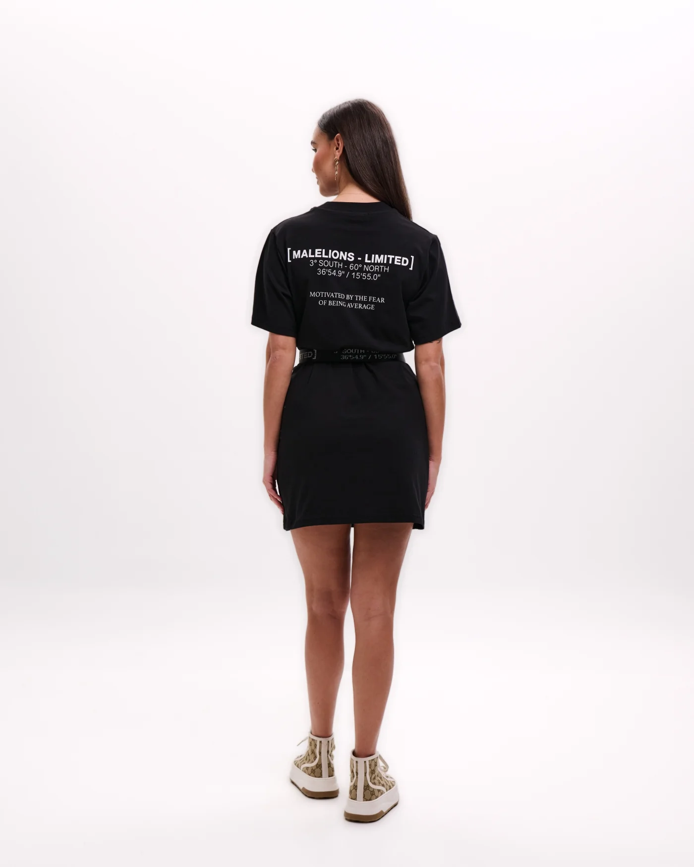 Malelions Women Limited T-Shirt Dress | Black - Afbeelding 7