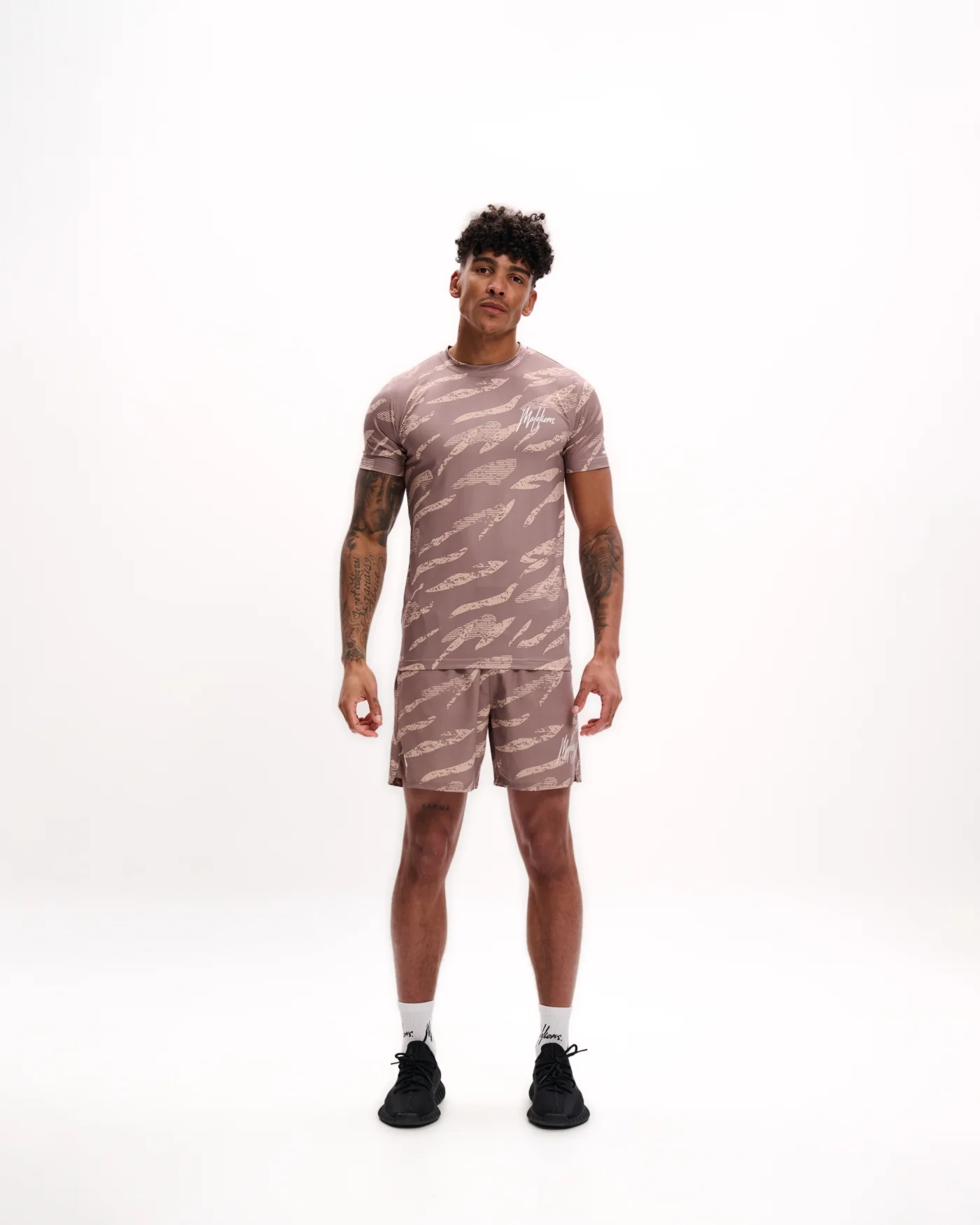 Malelions Sport Camo Shorts | Beige/Taupe - Afbeelding 3