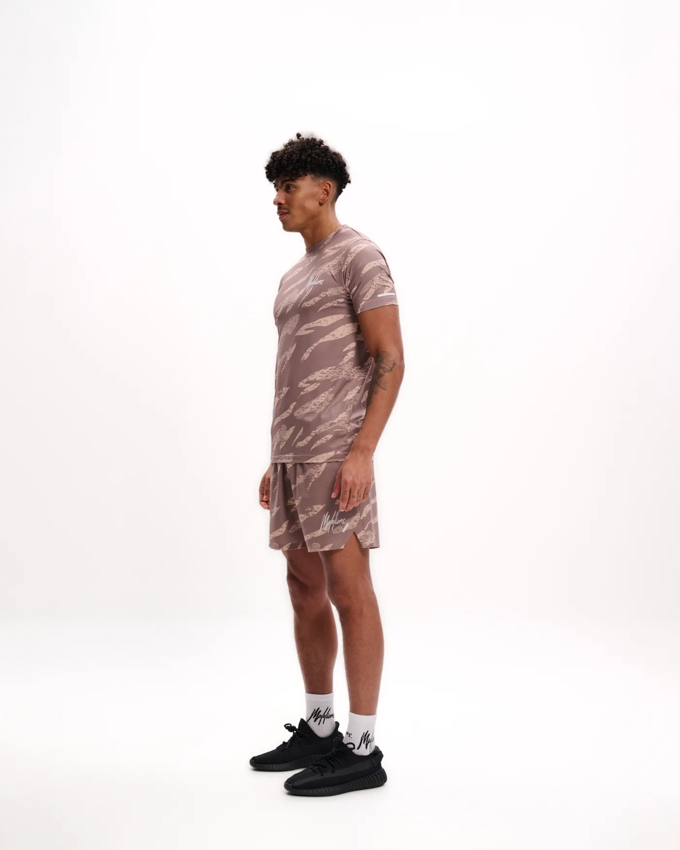 Malelions Sport Camo T-Shirt | Beige/Taupe - Afbeelding 5