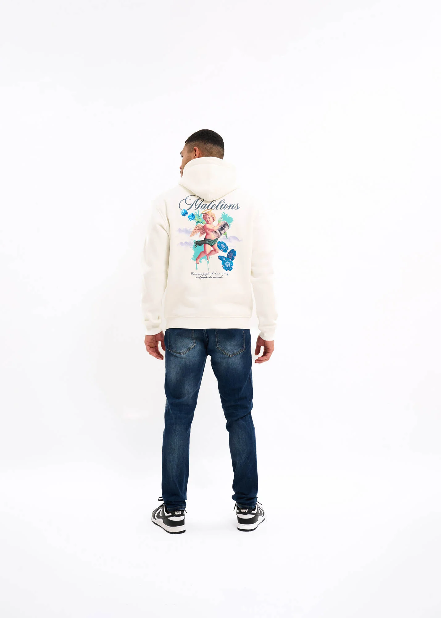 Malelions Men Angel Hoodie | Off-White - Afbeelding 3