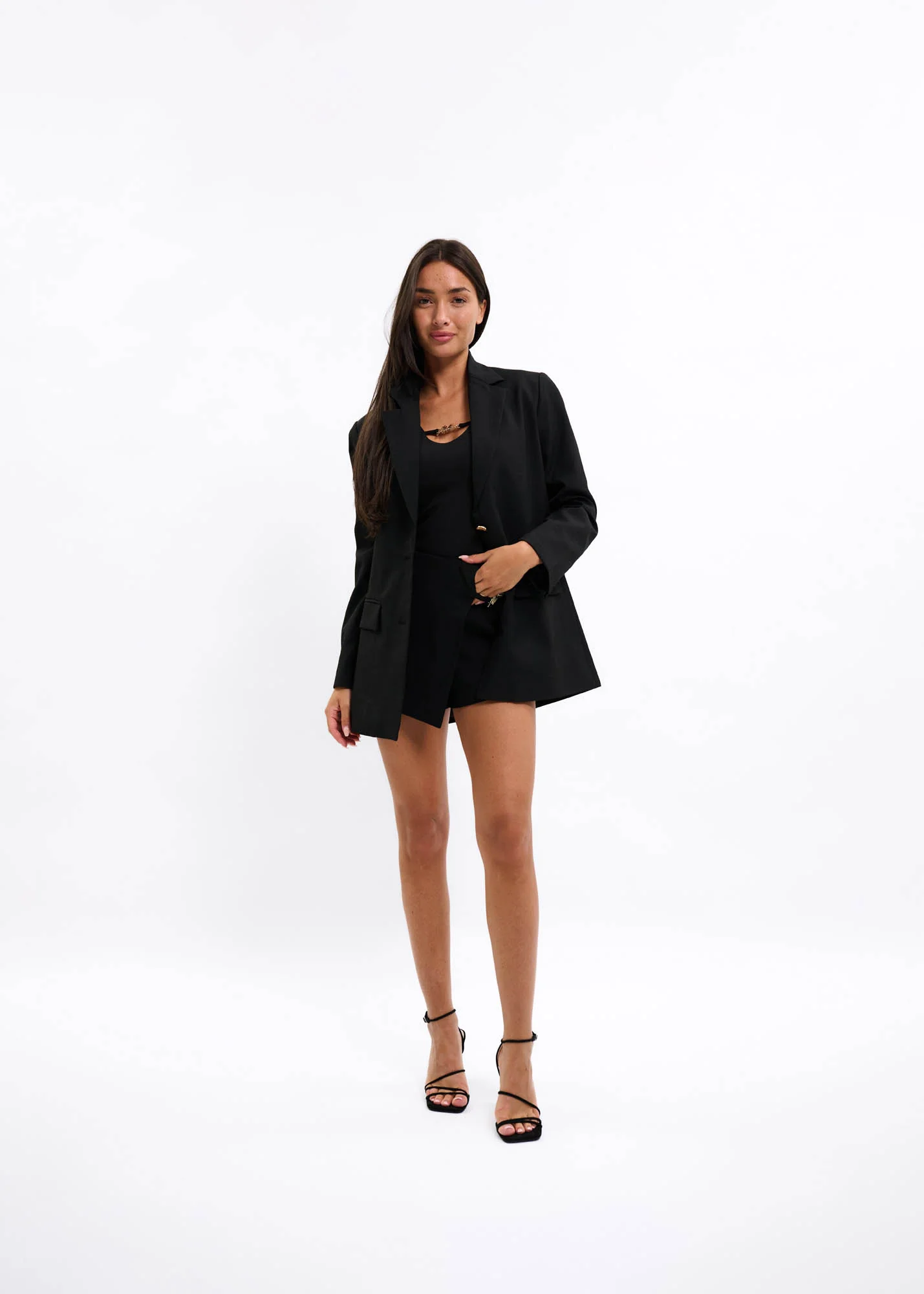 Malelions Women Gallery Oversized Blazer | Black - Afbeelding 5