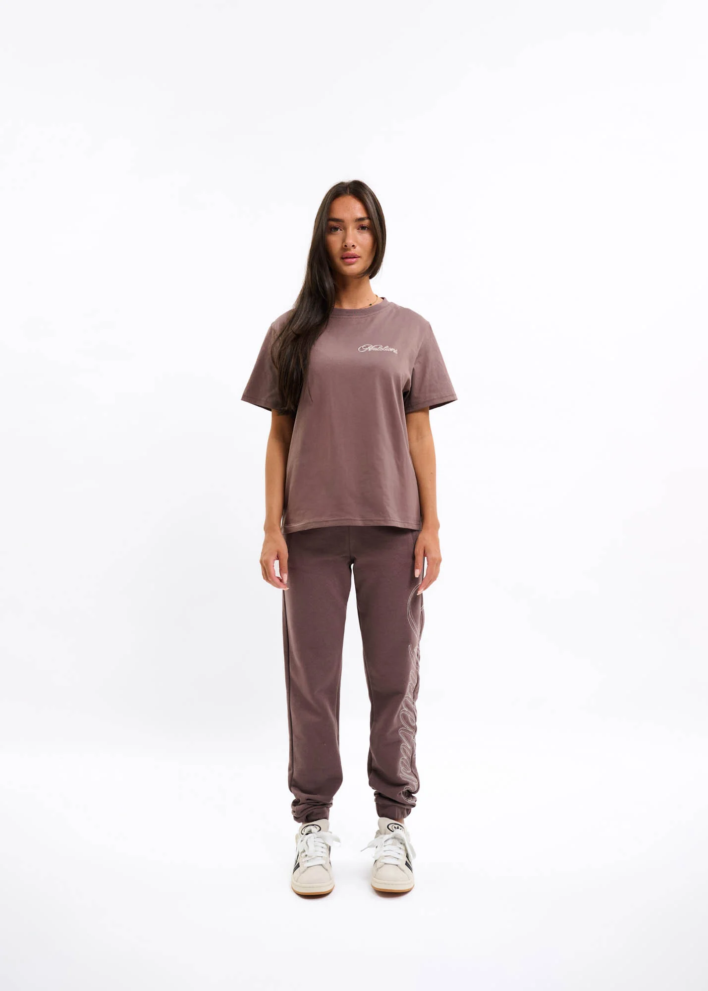 Malelions Women Kylie T-Shirt | Stone Brown - Afbeelding 3