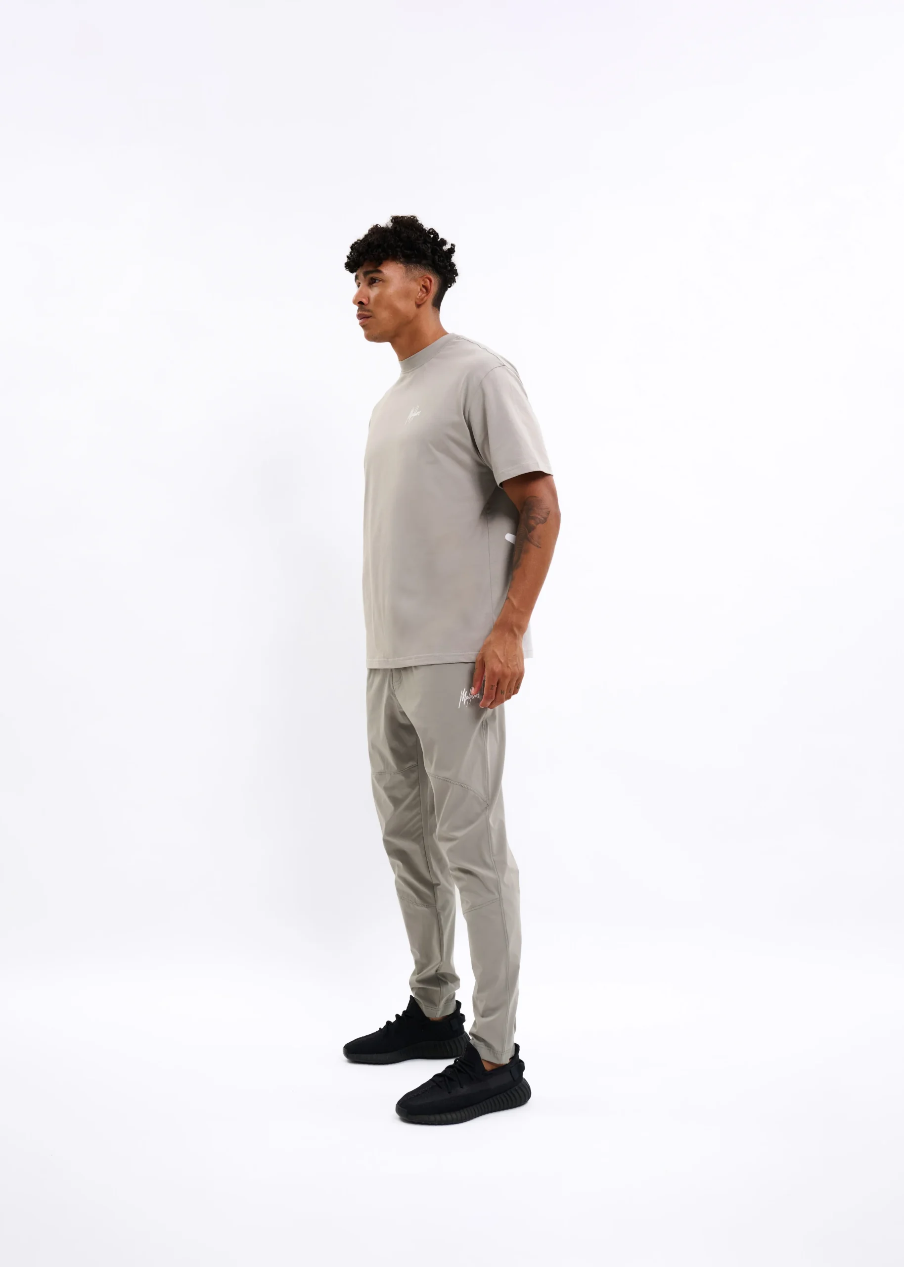 Malelions Sport Oversized Running T-Shirt | Light Grey - Afbeelding 6