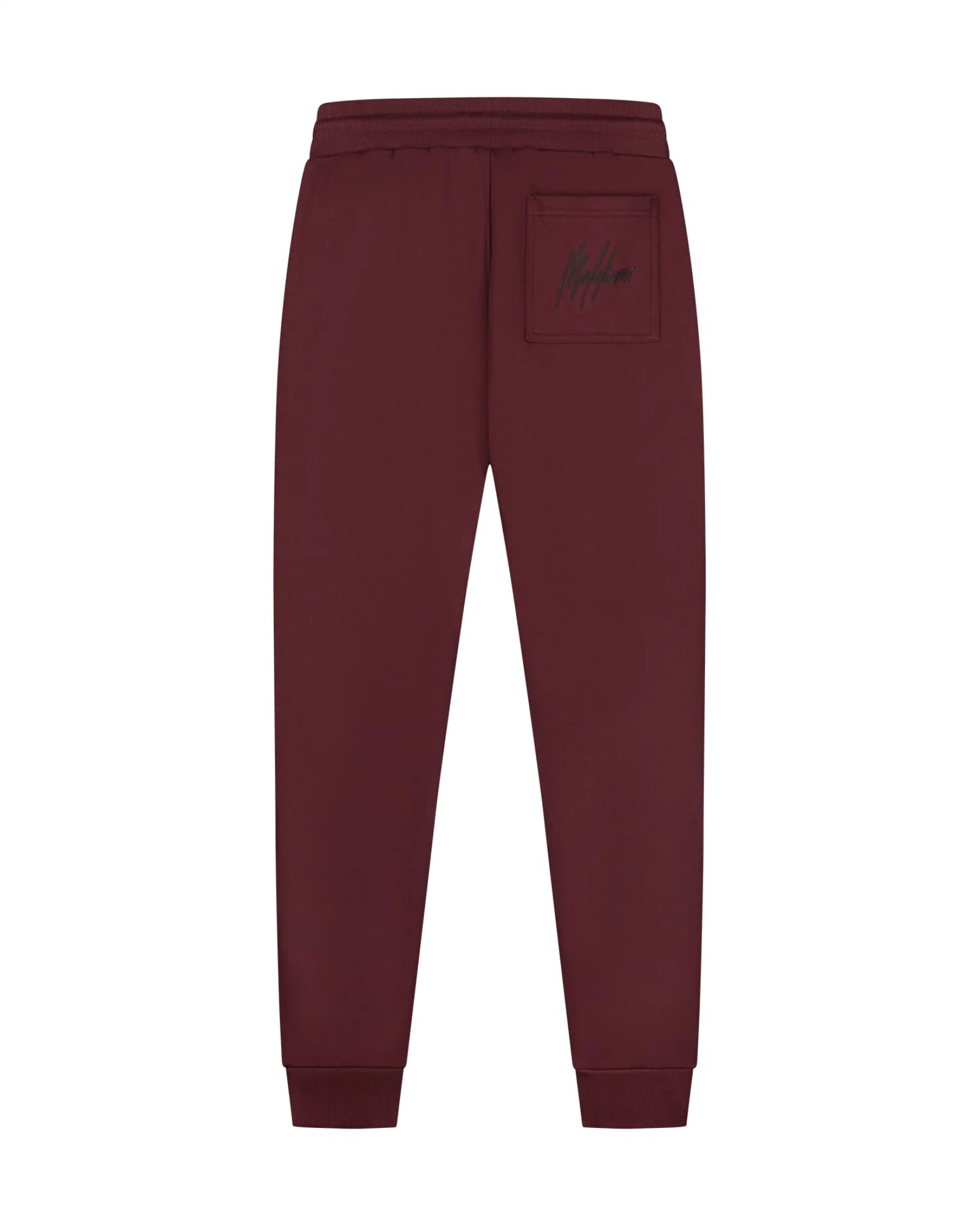 Malelions Men Striped Signature Sweatpants | Burgundy - Afbeelding 4