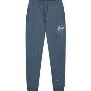 Malelions Men Regular Painter Sweatpants | Blue Slate