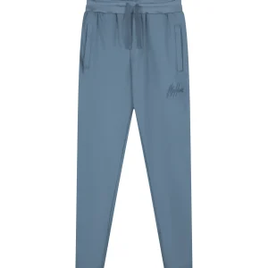 Malelions Men Venetian Trackpants | Blue Slate