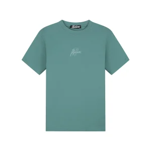Malelions Men Striped Signature T-Shirt | Green