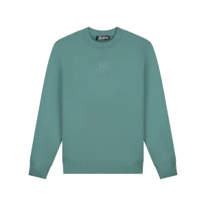 Malelions Men Striped Signature Sweater | Green
