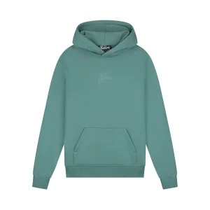 Malelions Men Striped Signature Hoodie | Green