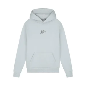 Malelions Men Striped Signature Hoodie | Ocean Grey