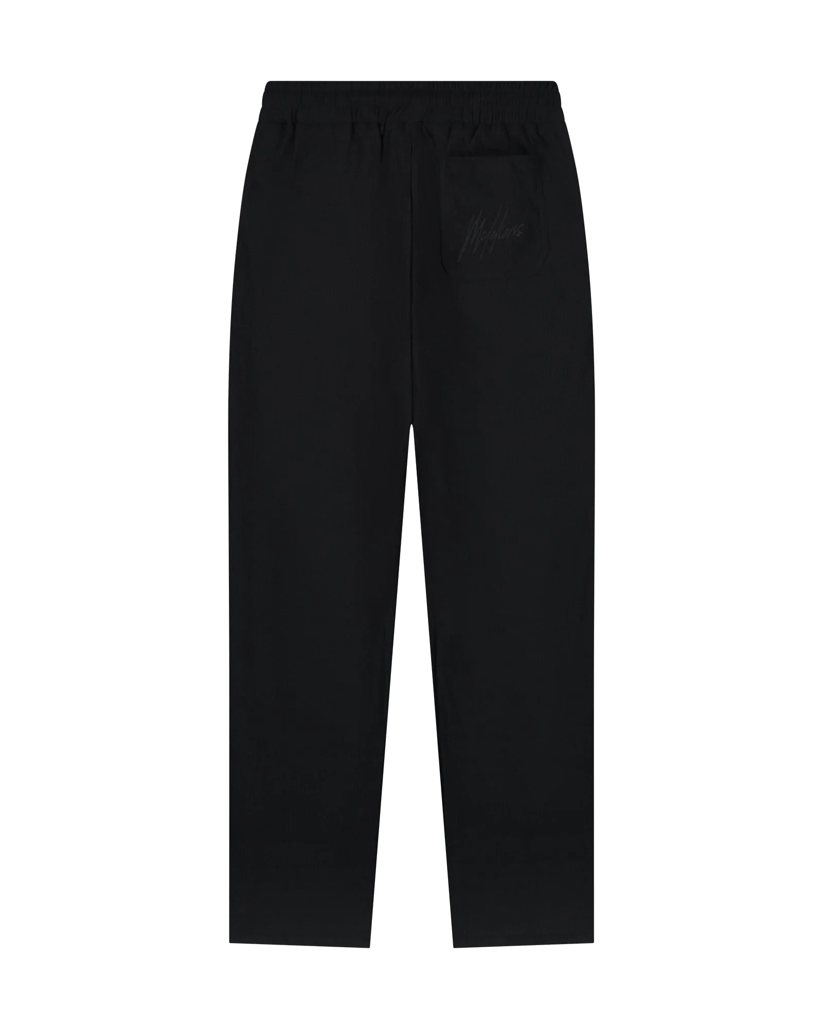 Malelions Men Straight Seersucker Pants | Black - Afbeelding 4