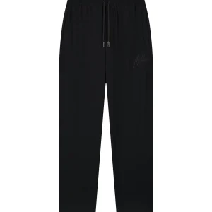 Malelions Men Straight Seersucker Pants | Black