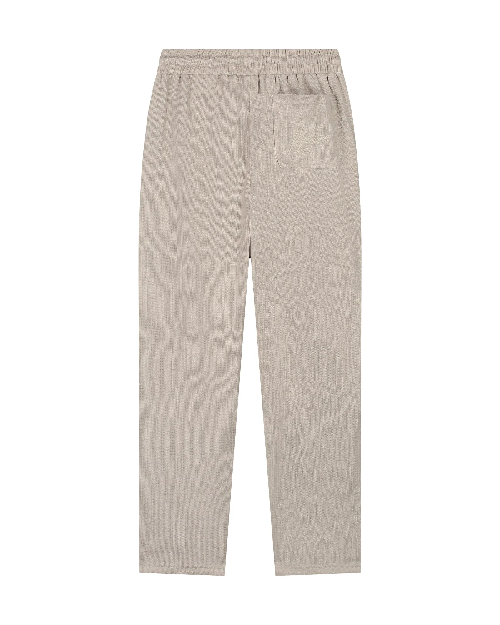 Malelions Men Straight Seersucker Pants | Taupe - Afbeelding 4