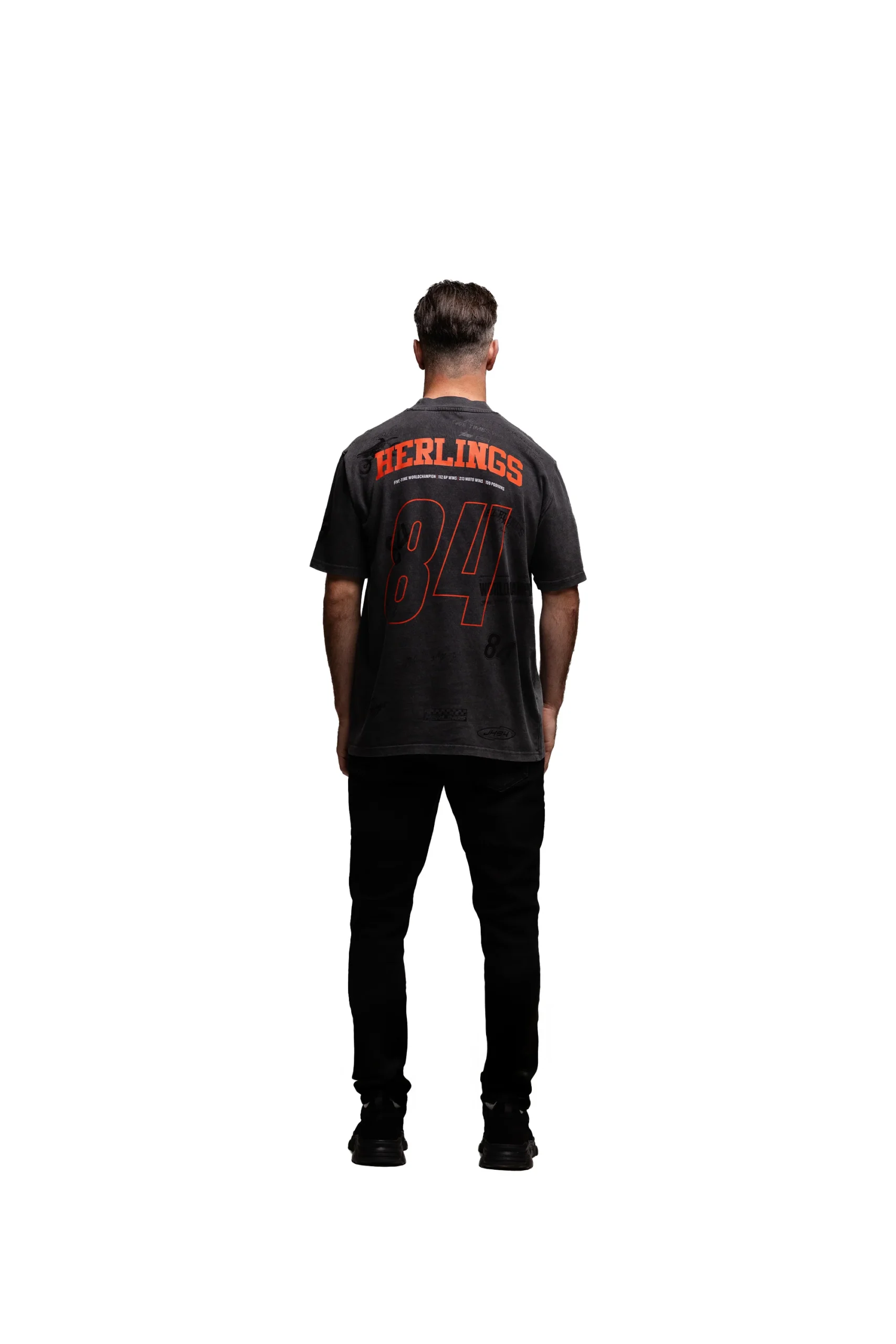Malelions x Jeffrey Herlings Limited End Of An Era T-Shirt | Acid Wash - Afbeelding 5