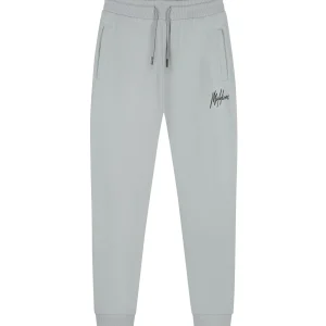 Malelions Men Striped Signature Sweatpants | Ocean Grey