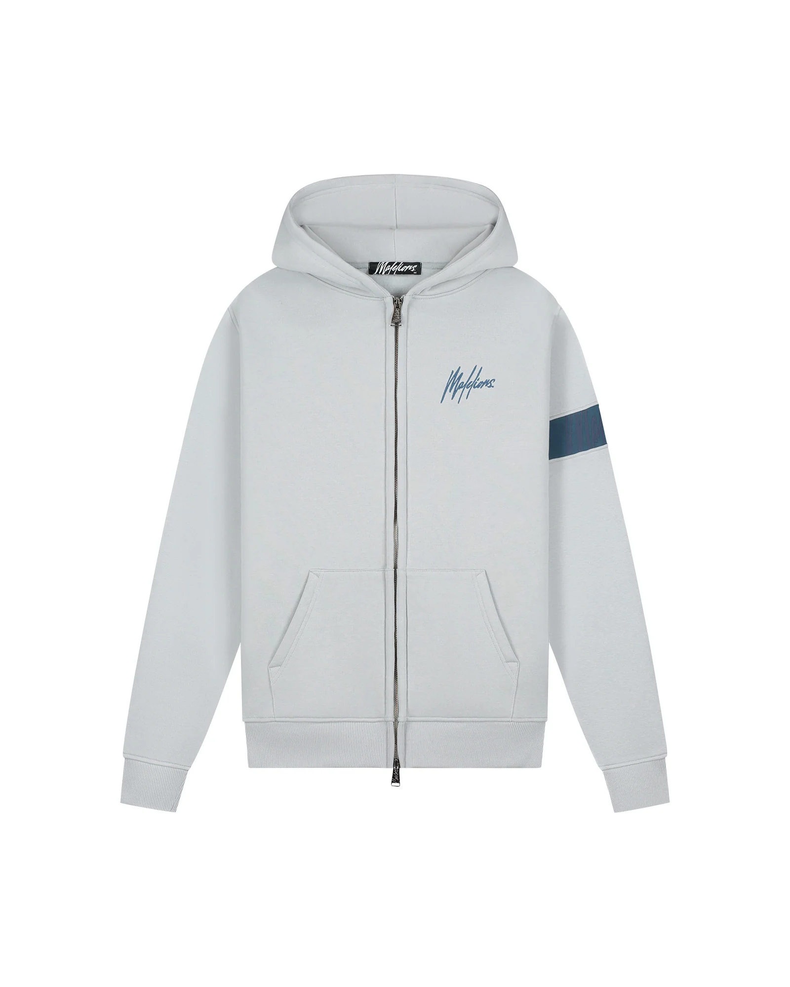 Malelions Men Captain Zip Hoodie | Ocean Grey
