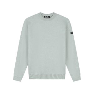 Malelions Men Oversized Knitted Sweater | Ocean Grey