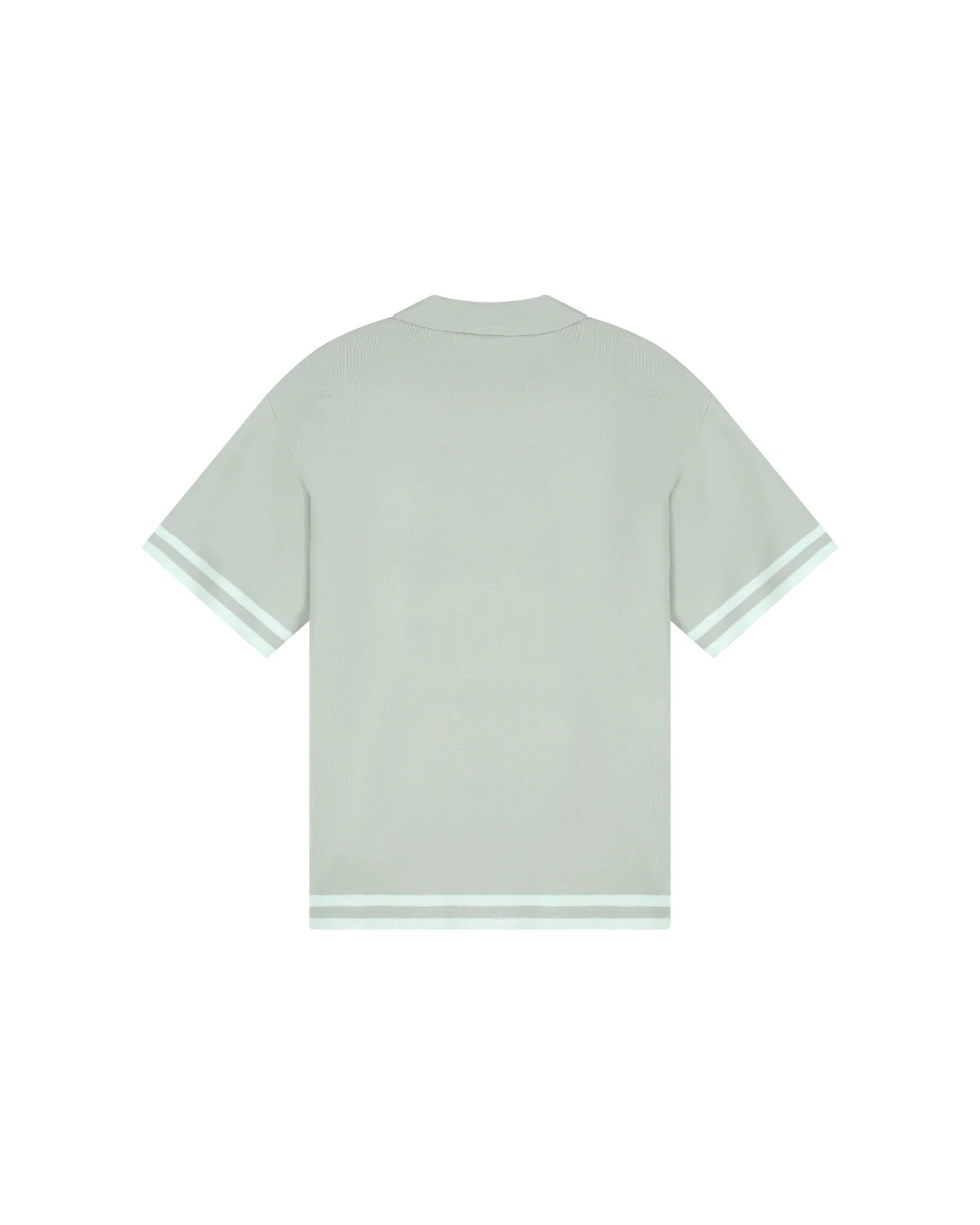 Malelions Men Knitted Camp Collar Shirt | Pale Aqua - Afbeelding 4