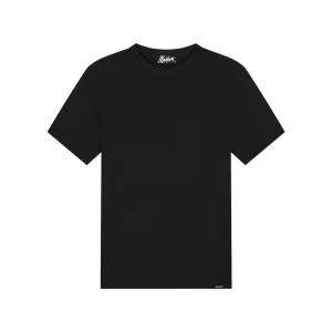 Malelions Men Textured T-Shirt | Black