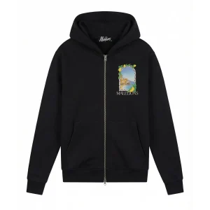 Malelions Men Amalfi Window Zip Hoodie | Black