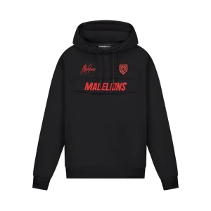 Malelions Sport Rebound Anorak Hoodie | Black/Red