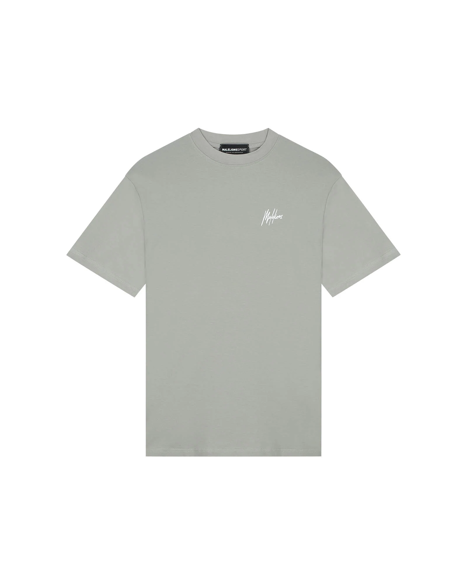 Malelions Sport Oversized Running T-Shirt | Light Grey - Afbeelding 2