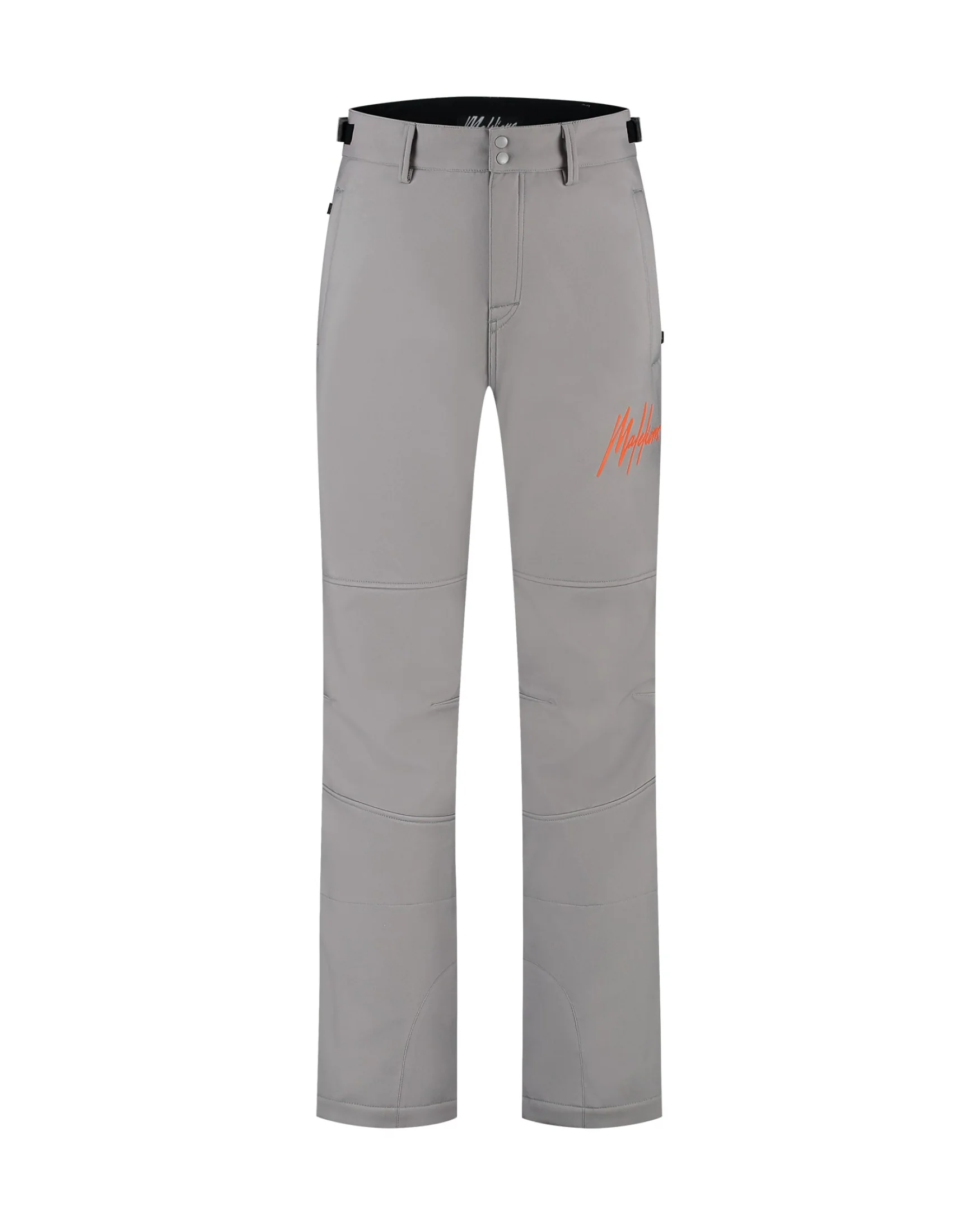 Malelions Ski Polar Pants | Grey/Orange - Afbeelding 2