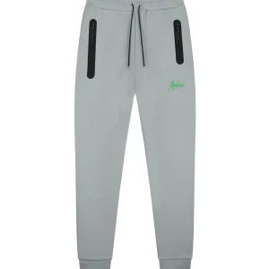 Malelions Sport Counter Trackpants | Grey/Green